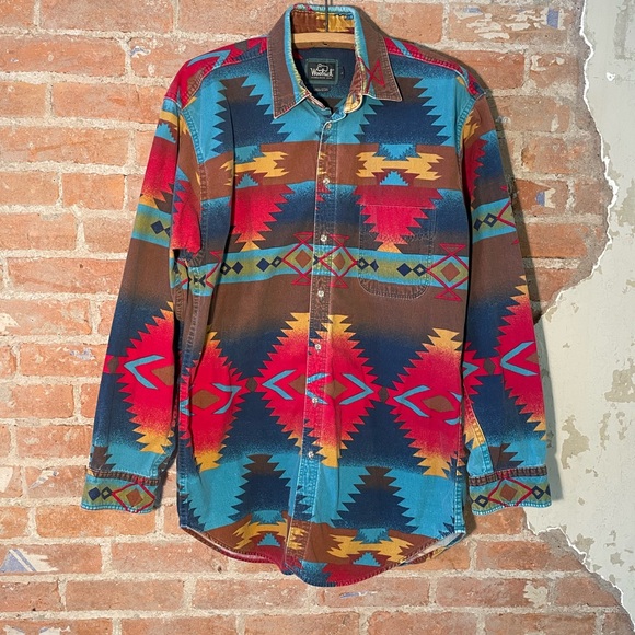 Woolrich Other - Woolrich Multicolor Geometric Cotton Shirt